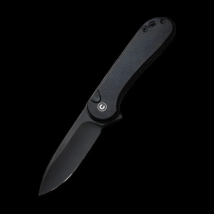 CIVIVI Elementum 2, Black G10 Handle, Black Stonewashed Nitro-V Blade