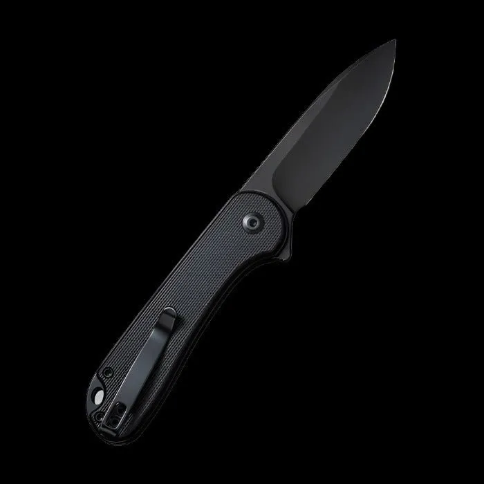 CIVIVI Elementum 2, Black G10 Handle, Black Stonewashed Nitro-V Blade