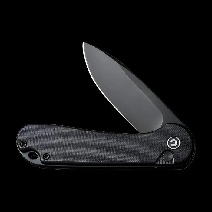 CIVIVI Elementum 2, Black G10 Handle, Black Stonewashed Nitro-V Blade