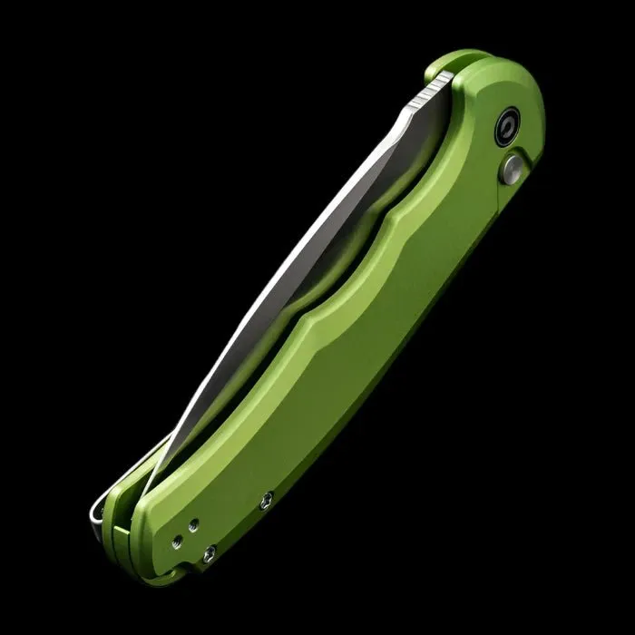 CIVIVI Praxis Flipper, Lime Green Aluminum Handle, 3.75" Nitro-V Blade