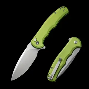 CIVIVI Praxis Flipper, Lime Green Aluminum Handle, 3.75" Nitro-V Blade