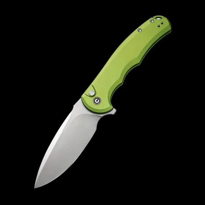 CIVIVI Praxis Flipper, Lime Green Aluminum Handle, 3.75" Nitro-V Blade