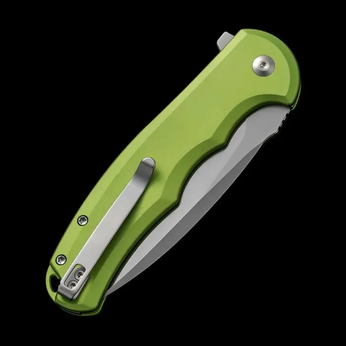 CIVIVI Praxis Flipper, Lime Green Aluminum Handle, 3.75" Nitro-V Blade