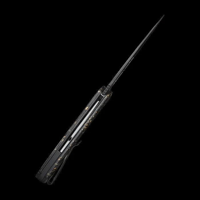 CIVIVI Praxis Shredded Carbon Fiber Handle and Black Stonewashed Blade