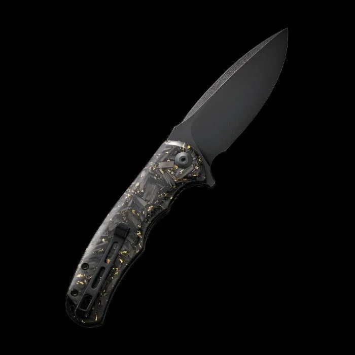 CIVIVI Praxis Shredded Carbon Fiber Handle and Black Stonewashed Blade