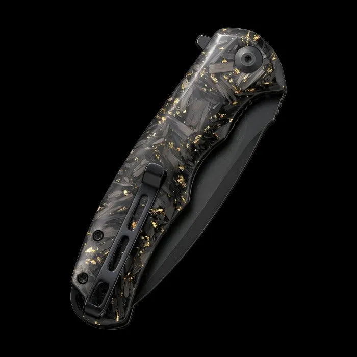 CIVIVI Praxis Shredded Carbon Fiber Handle and Black Stonewashed Blade