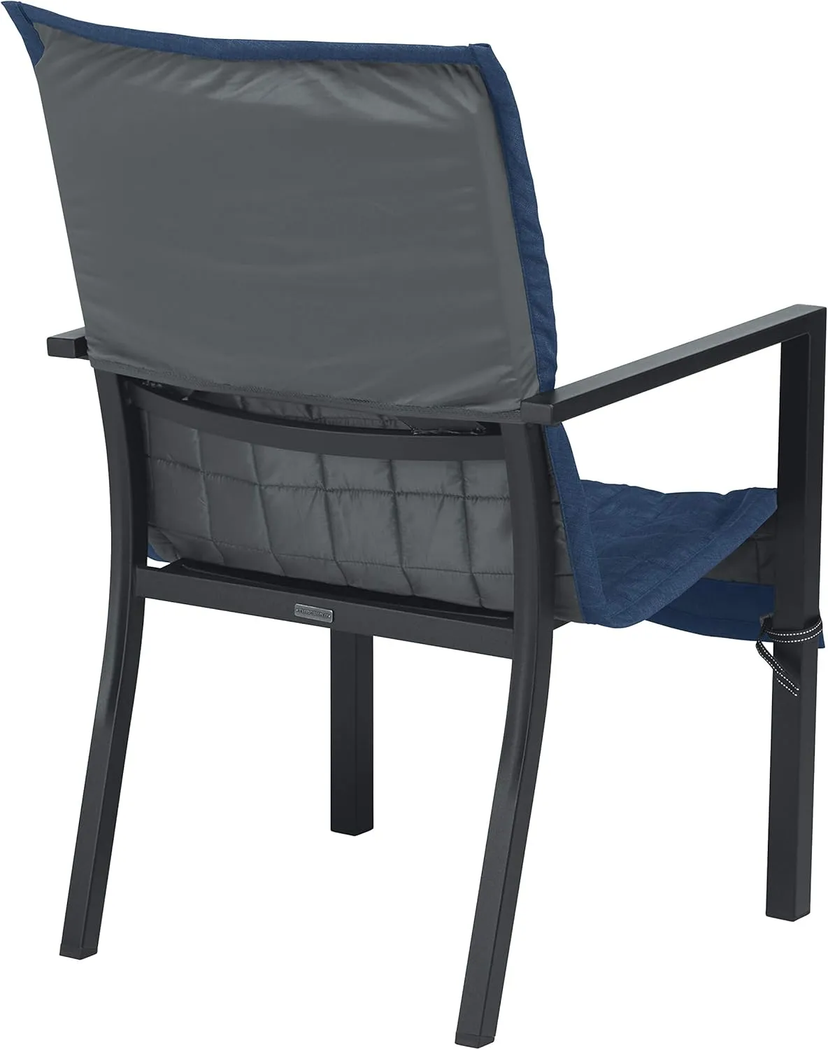 Classic Accessories Montlake Water-Resistant 45 Inch Patio Chair Slipcover, Heather Indigo, Patio Furniture Covers