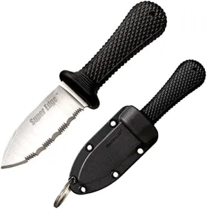 Cold Steel New 42SS Super Edge Serrated Secure-Ex Sheath Knife Black/Silver