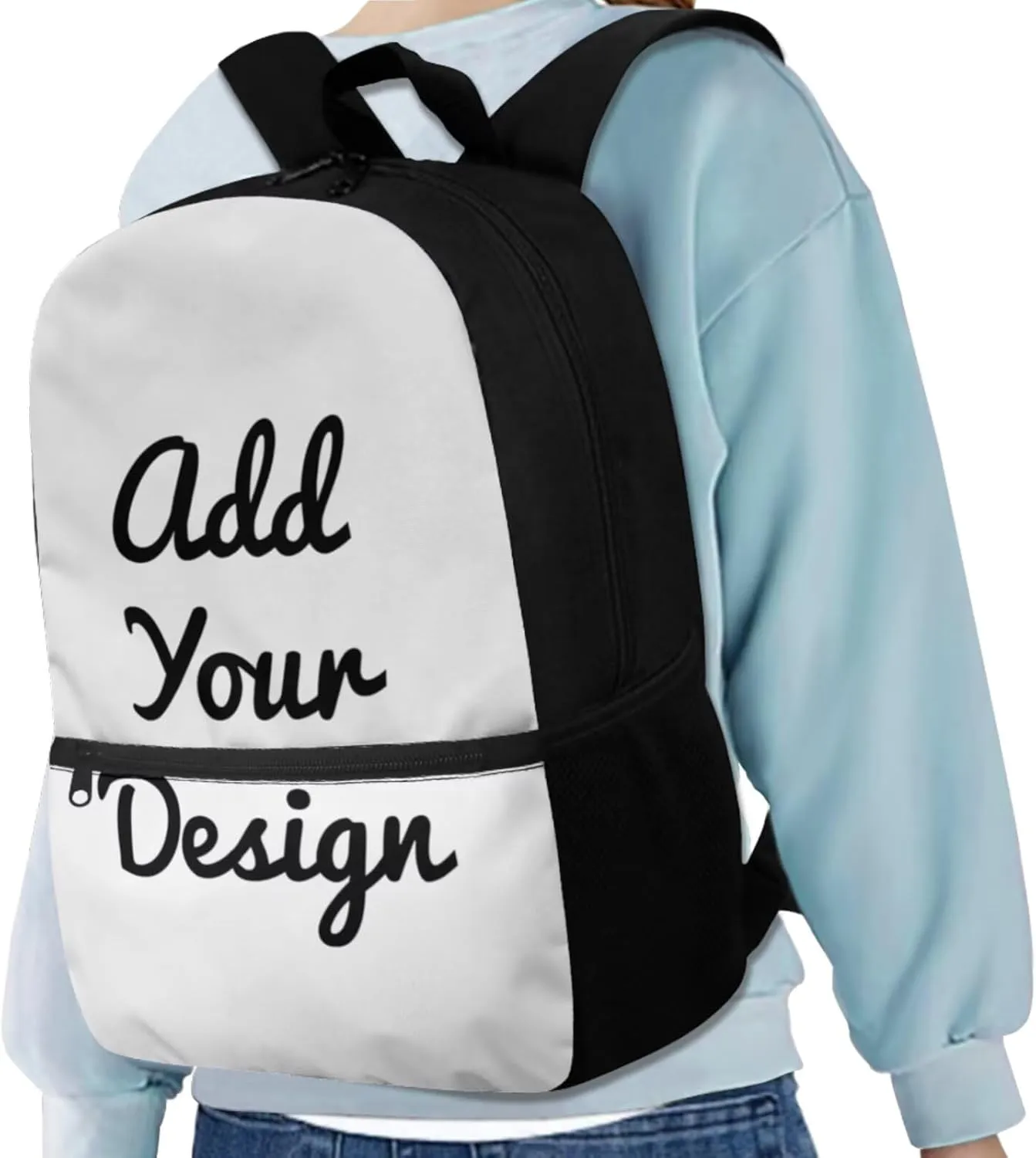 Coldinair Custom Backpack for School Boys Kids Personalized Backpack with Lunch Box and Water Bottle Pencil Case Lightweight School Bag for Primary Elementary Middle School Boys Travel Daypack