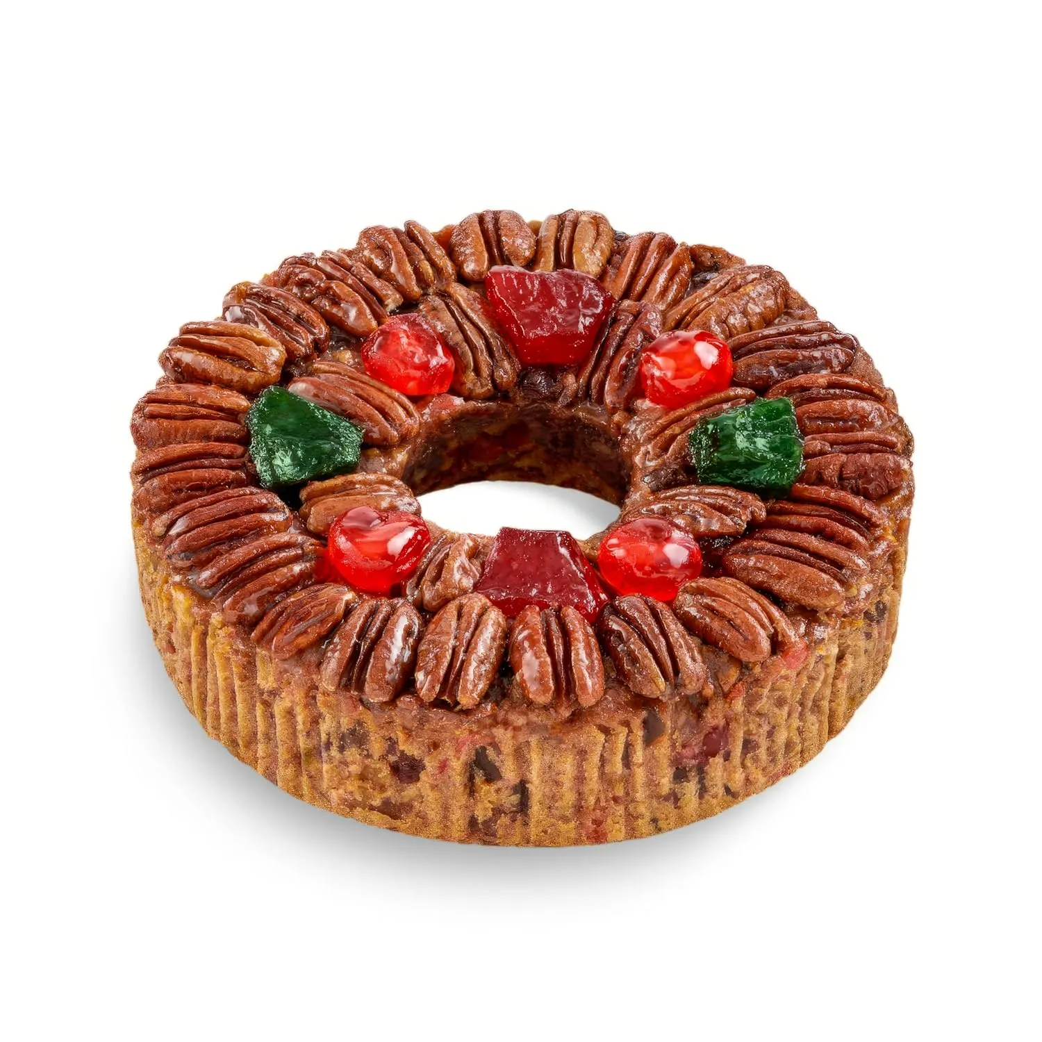 Collin Street Bakery DeLuxe® Fruitcake in Collectible Gift Tin - 101 Regular Size 7” Cake with Pecans, Cherries, Pineapple, Papaya, Raisins, & Honey