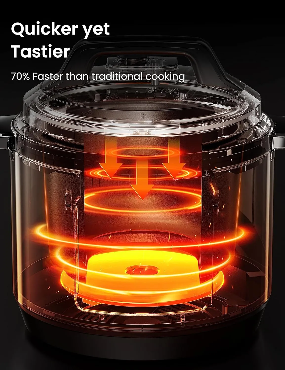 COMFEE' 16 in 1 Electric Pressure Cooker Olla de Presion Non-Stick Pot Yogurt Maker Rice Slow Saute Steamer 8 Quarts Stainless Steel