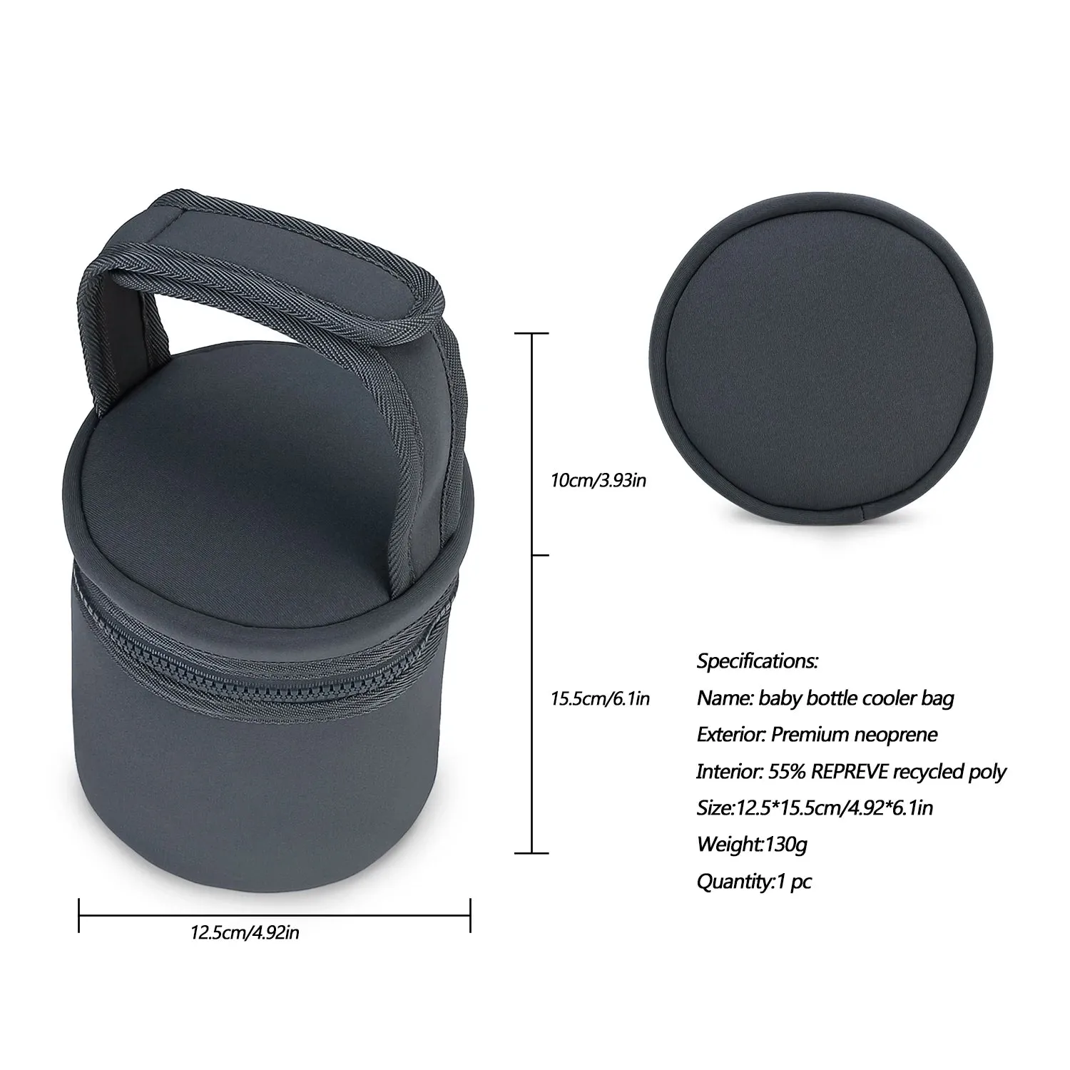 Compact Insulated Baby Bottle Carrier - Keep Milk Fresh On-the-Go