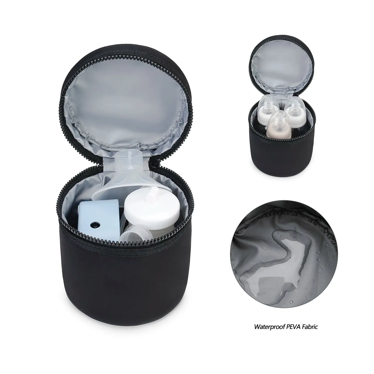 Compact Insulated Baby Bottle Carrier - Keep Milk Fresh On-the-Go