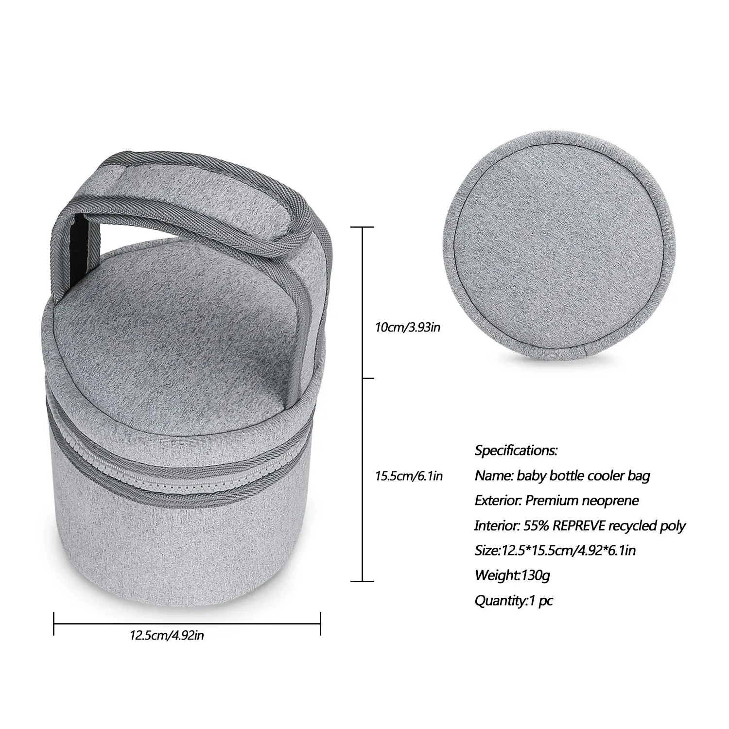 Compact Insulated Baby Bottle Carrier - Keep Milk Fresh On-the-Go