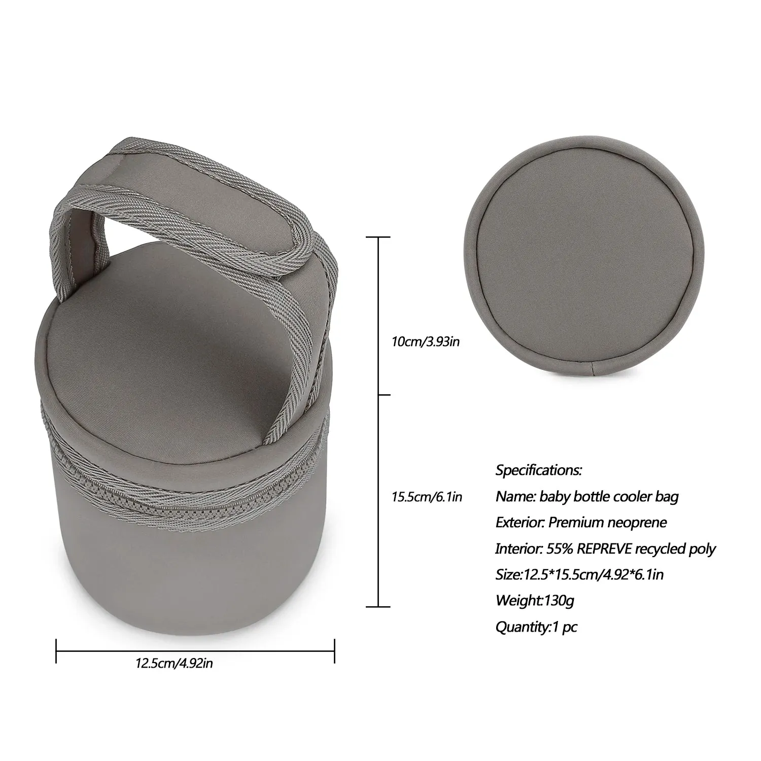 Compact Insulated Baby Bottle Carrier - Keep Milk Fresh On-the-Go