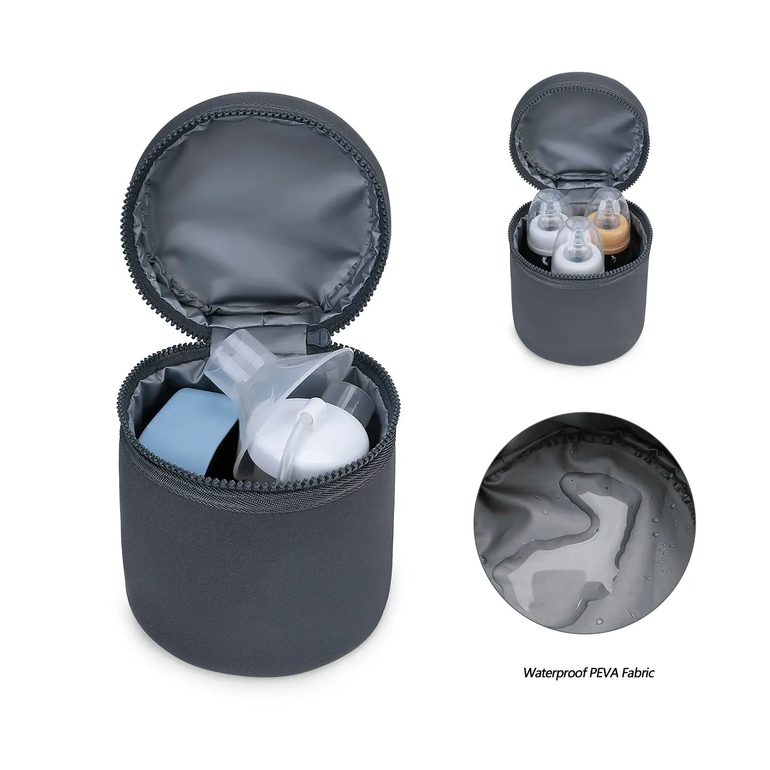 Compact Insulated Baby Bottle Carrier - Keep Milk Fresh On-the-Go