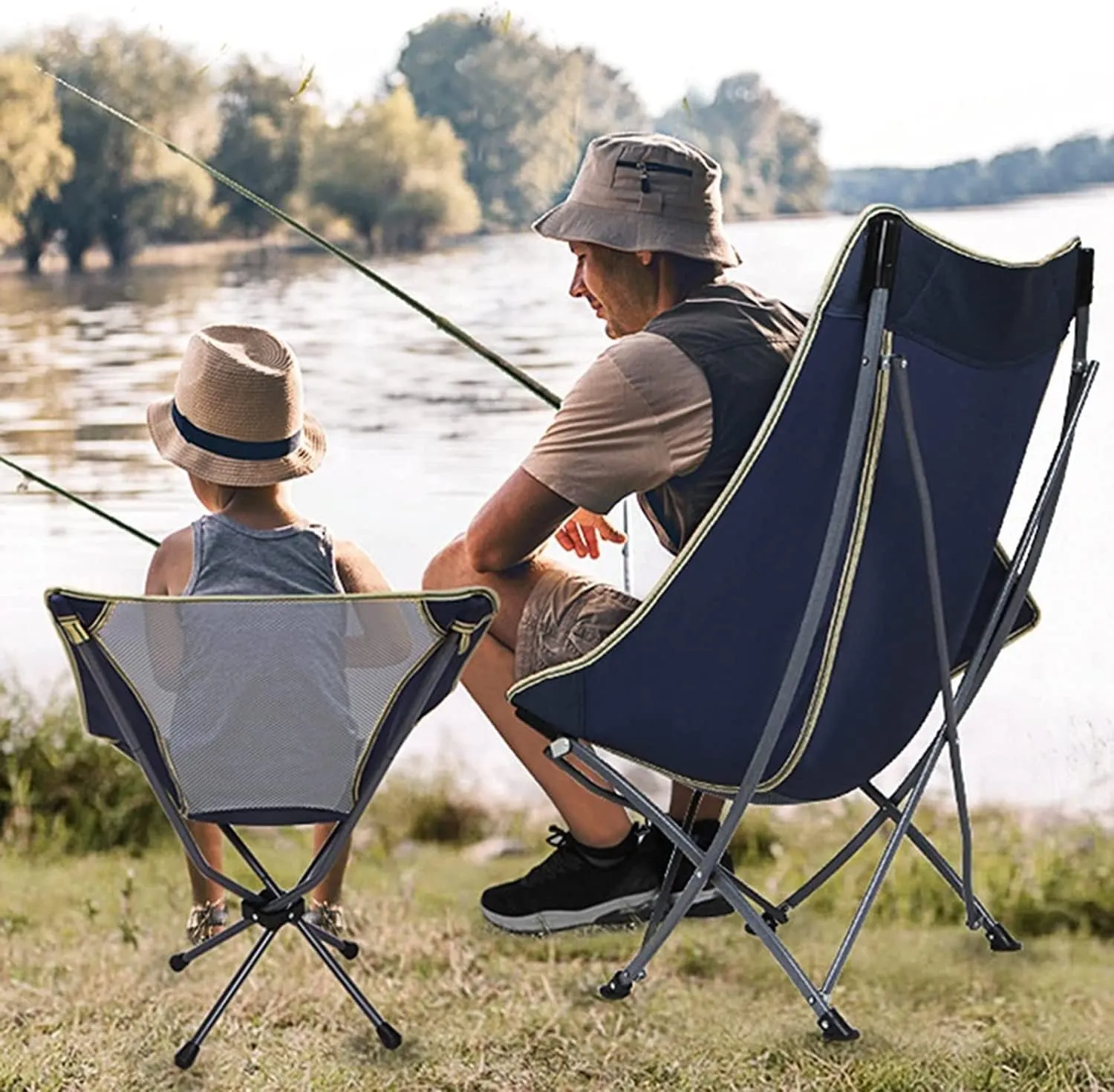 Computer Chair , Camping Chairs Outdoor Furniture Beach Chairs Ultralight Folding Camping Chair With Backrest Leisure Beach Seat With Mesh External Hanging Bag Portable Backpack Chair Folding Chairs P