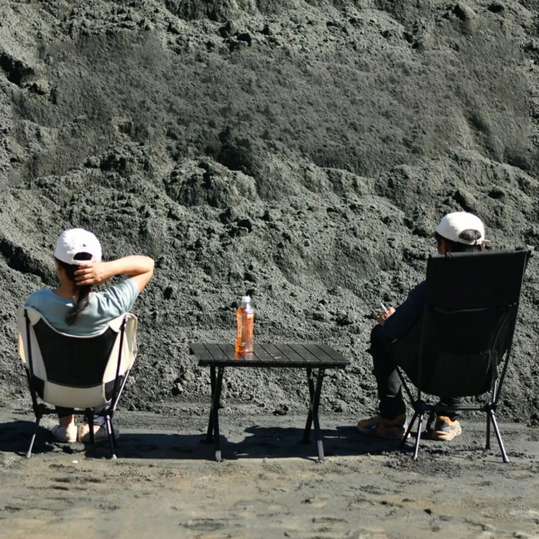 Convenient Folding Camping Chairs, Beaches, picnics, Hiking, Fishing Chairs (Black 04)