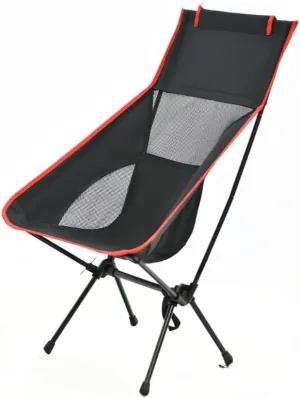 Convenient Folding Camping Chairs, Beaches, picnics, Hiking, Fishing Chairs (Black 04)