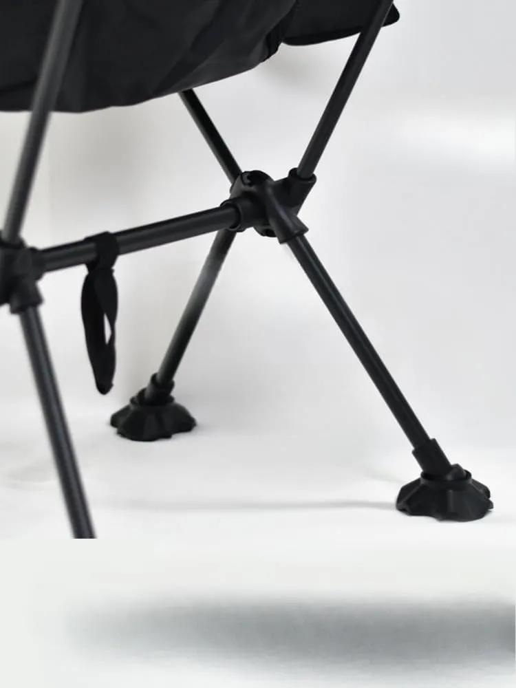 Convenient Folding Camping Chairs, Beaches, picnics, Hiking, Fishing Chairs (Black 04)