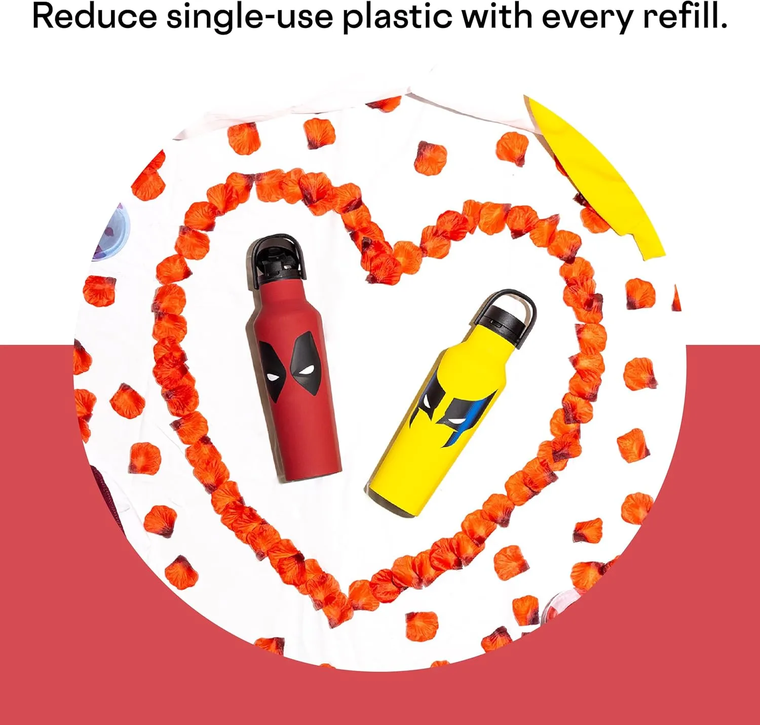 Corkcicle x Marvel Deadpool Insulated Canteen, 20 oz – Water Bottle Keeps Drinks Cold 25hrs, Hot 12hrs – Cupholder Friendly Tumbler with Screw-On Cap