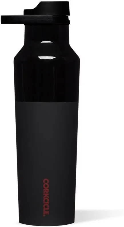 Corkcicle x Star Wars Darth Vader Sport Canteen Insulated Tumbler, 20 oz – Reusable Water Bottle Keeps Beverages Cold for 25 Hours & Hot 12 Hours – Cupholder Friendly Tumbler with Screw-On Cap