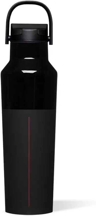 Corkcicle x Star Wars Darth Vader Sport Canteen Insulated Tumbler, 20 oz – Reusable Water Bottle Keeps Beverages Cold for 25 Hours & Hot 12 Hours – Cupholder Friendly Tumbler with Screw-On Cap