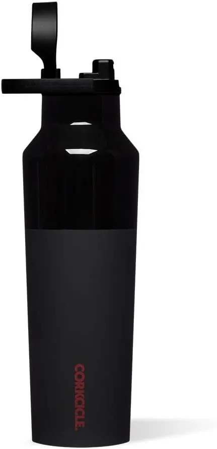 Corkcicle x Star Wars Darth Vader Sport Canteen Insulated Tumbler, 20 oz – Reusable Water Bottle Keeps Beverages Cold for 25 Hours & Hot 12 Hours – Cupholder Friendly Tumbler with Screw-On Cap