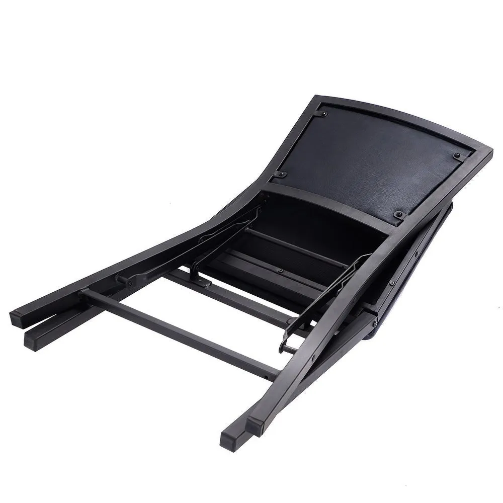Costway Set of 2 Metal Folding Chair Dining Chairs Home Restaurant