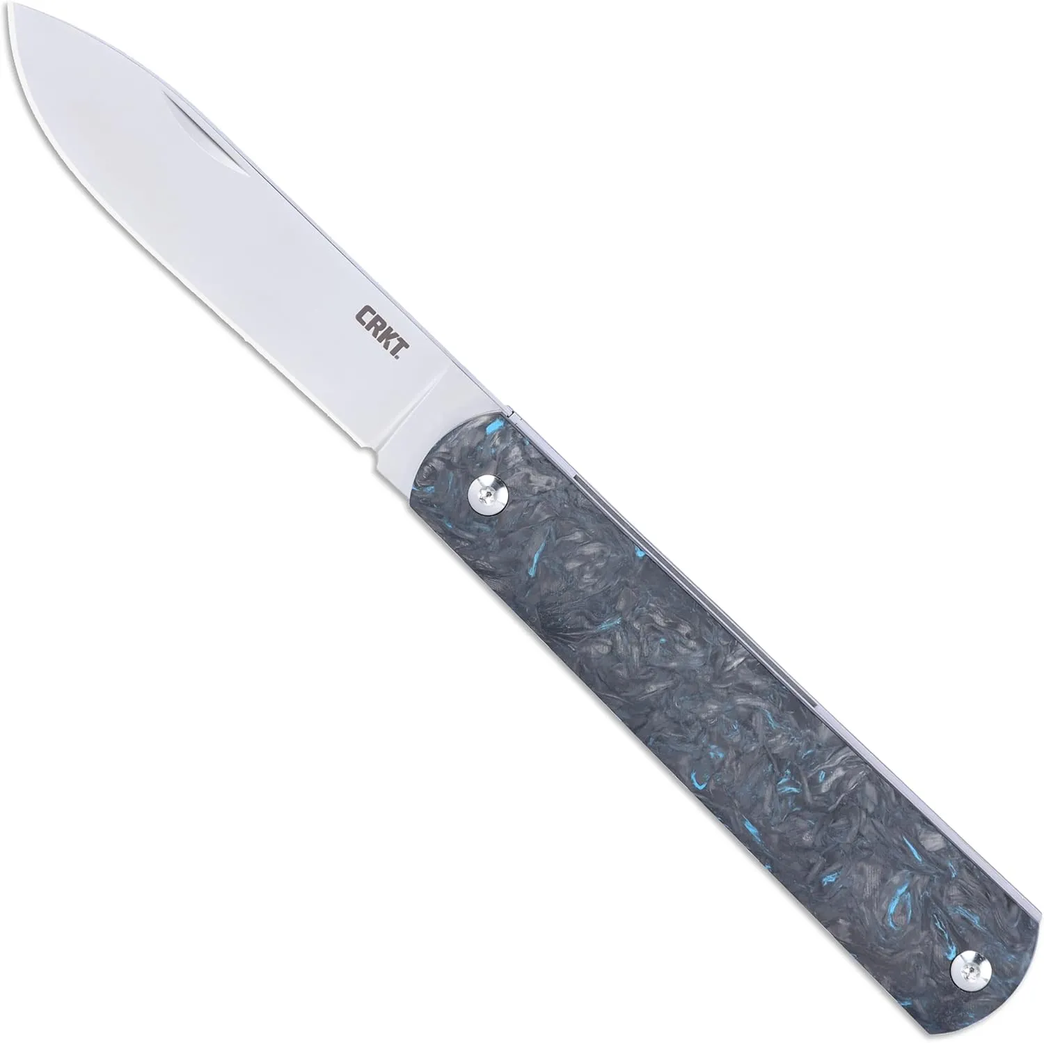 CRKT A.P.C. Everyday Carry Folding Knife: Drop Point with M390 Steel Blade, Carbon Fiber Handle, Slip Joint, 6814