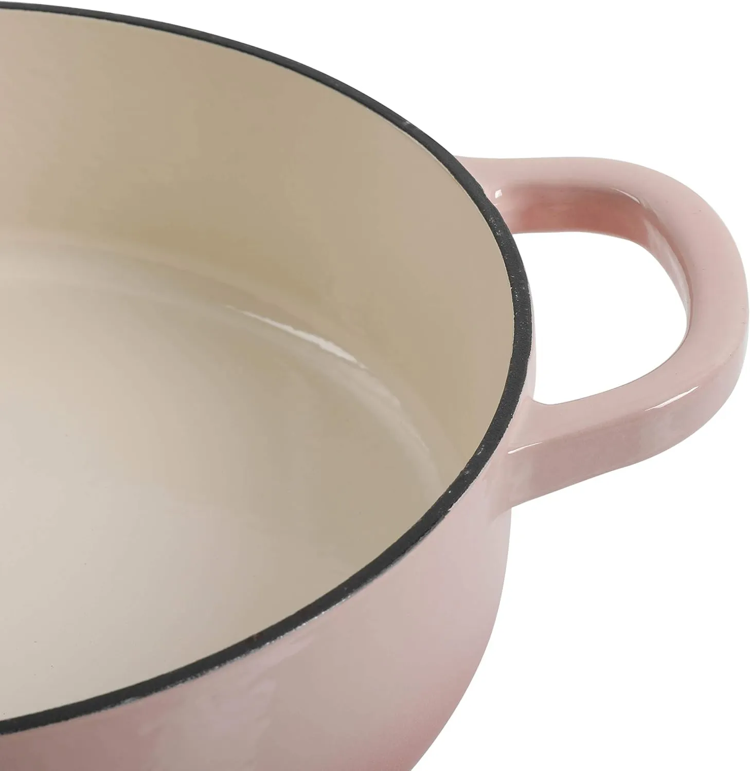Crock Pot - 125300.02r Crock Pot Artisan Enameled Cast Iron Braiser W/Lid, 5-Quart, Blush