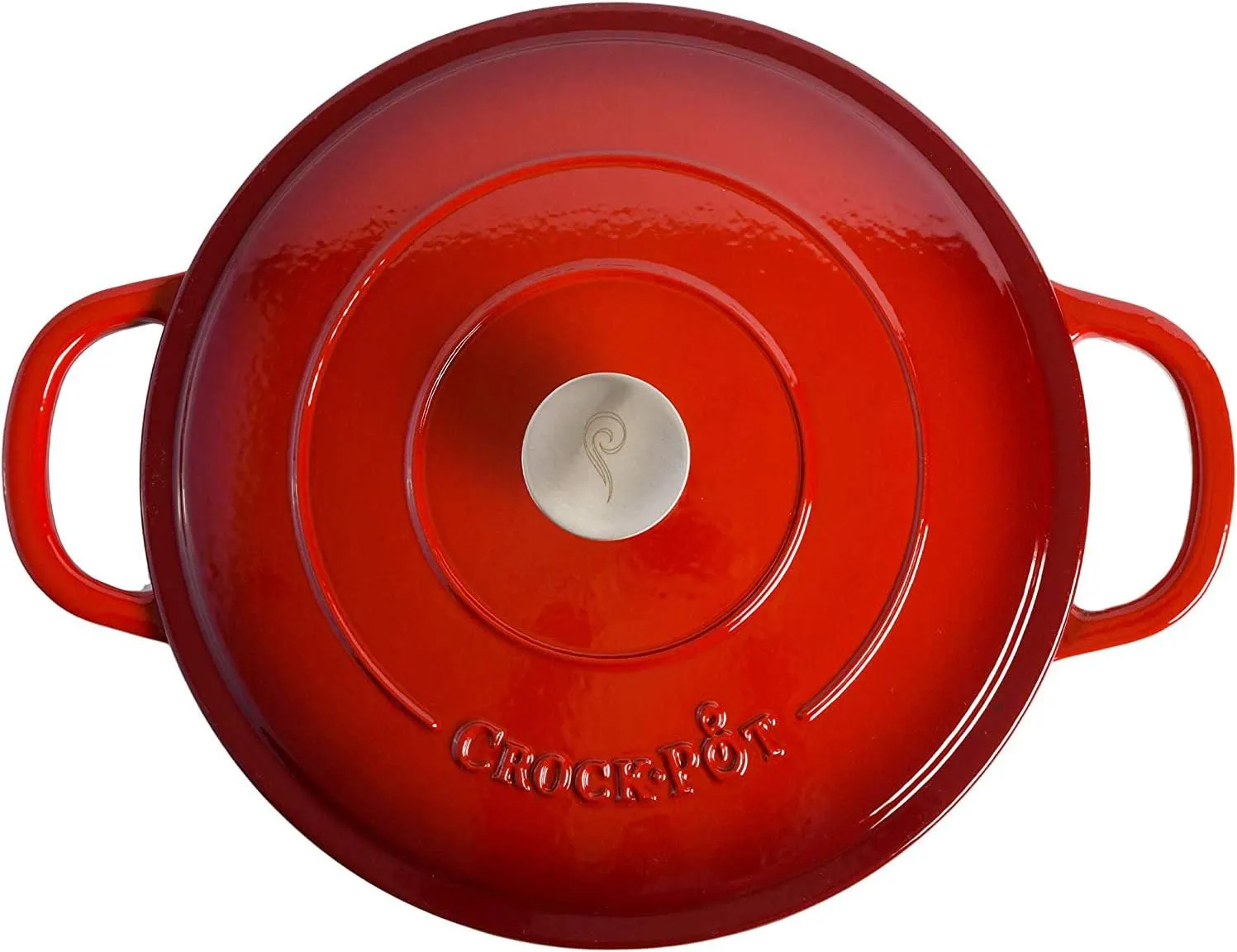 Crock-Pot Crock Pot Artisan Enameled Cast Iron Braiser W/Lid, 5 Quart, Scarlet Red
