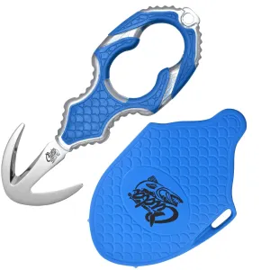 CUDA 1.5" Rescue and Safety Knife #18181 | Titanium Bonded Dual Cutting Edge Corrosion Resistant Stainless Steel Blade Fisher Tool with Non-Slip Grip | Sheath Included