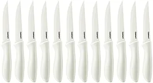 Cuisinart C55-6PCSW Advantage Ceramic Coated Serrated Steak Knife 12 Pieces Set White