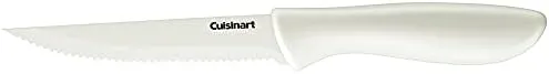 Cuisinart C55-6PCSW Advantage Ceramic Coated Serrated Steak Knife 12 Pieces Set White