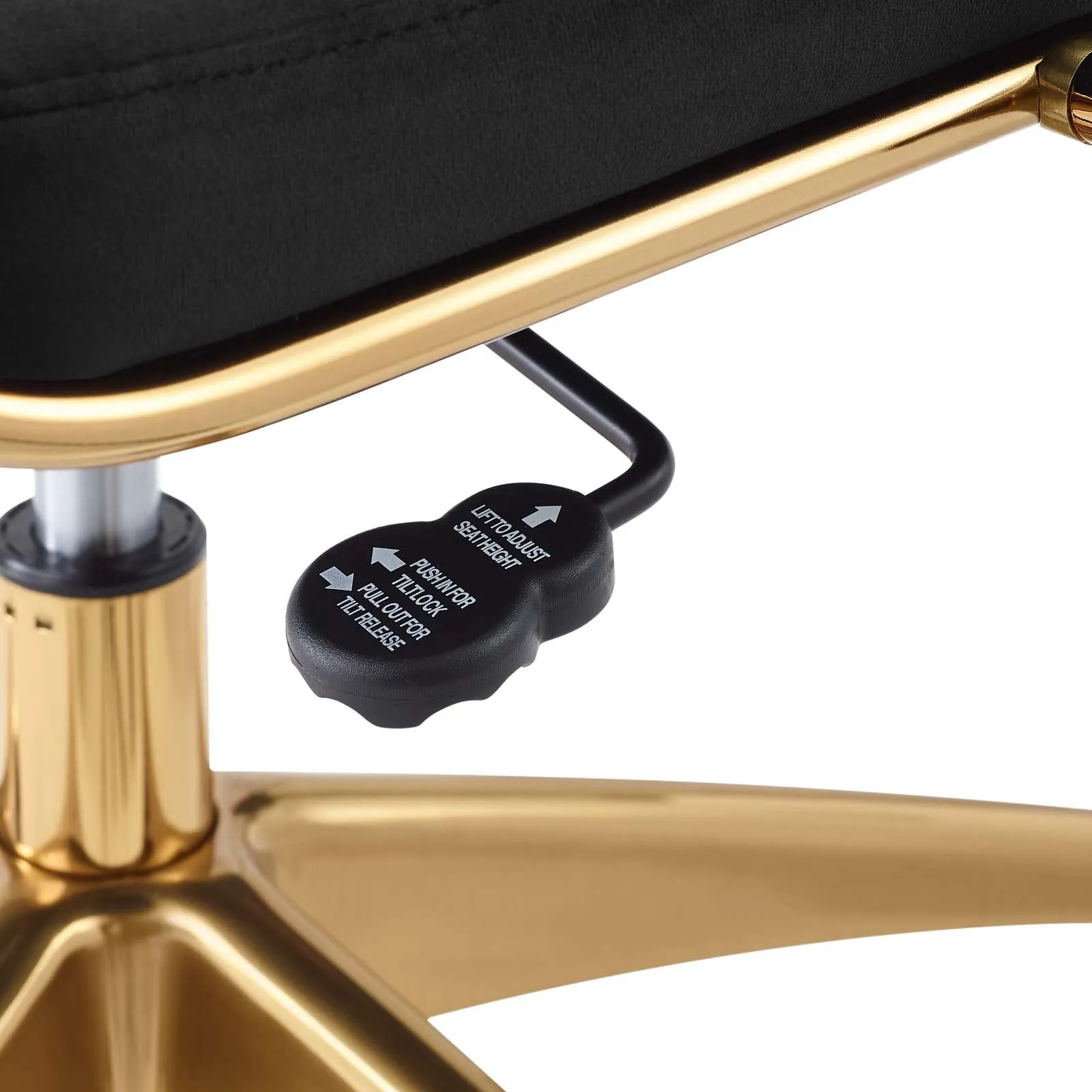 Deluxe Mid Back Velvet Office Chair Gold