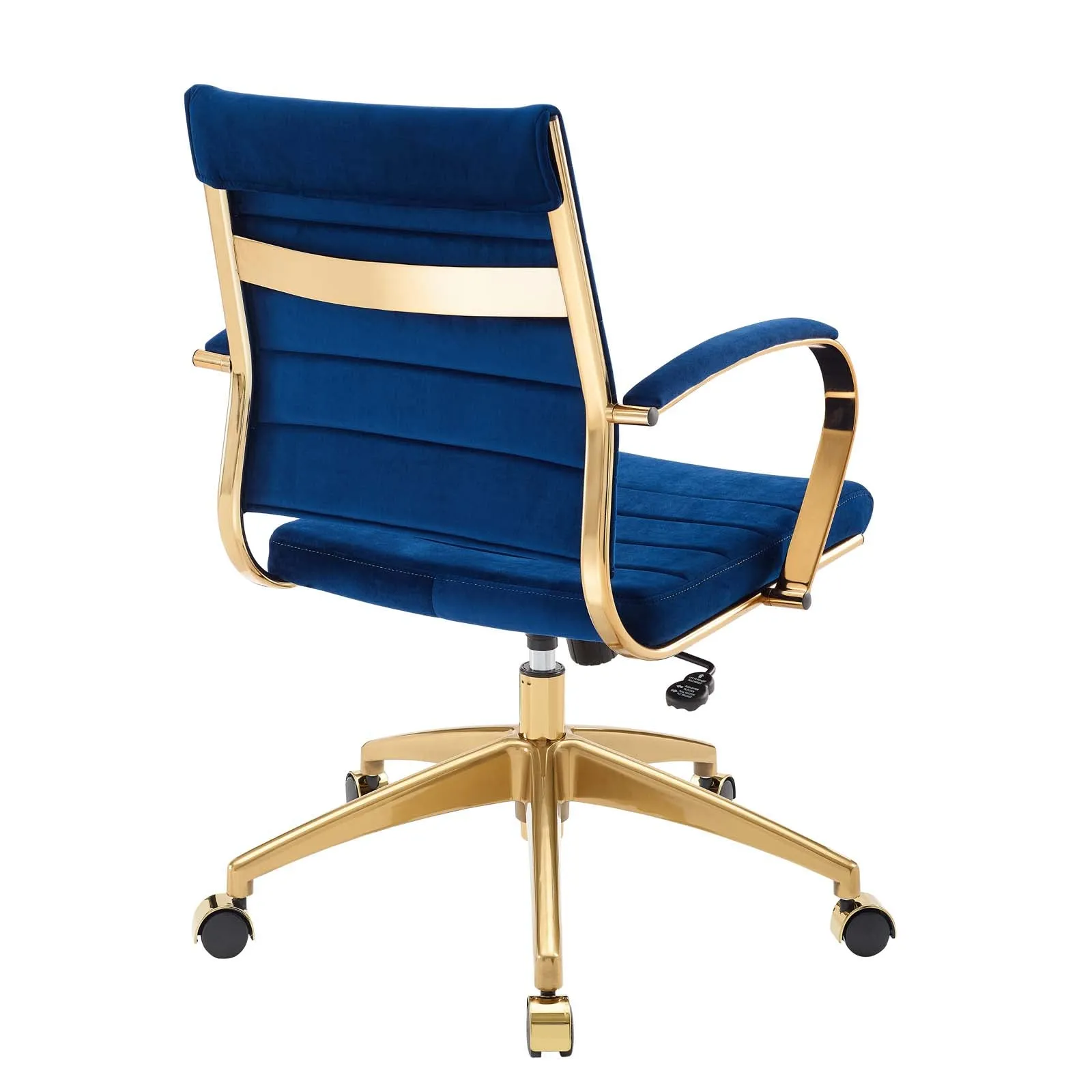 Deluxe Mid Back Velvet Office Chair Gold