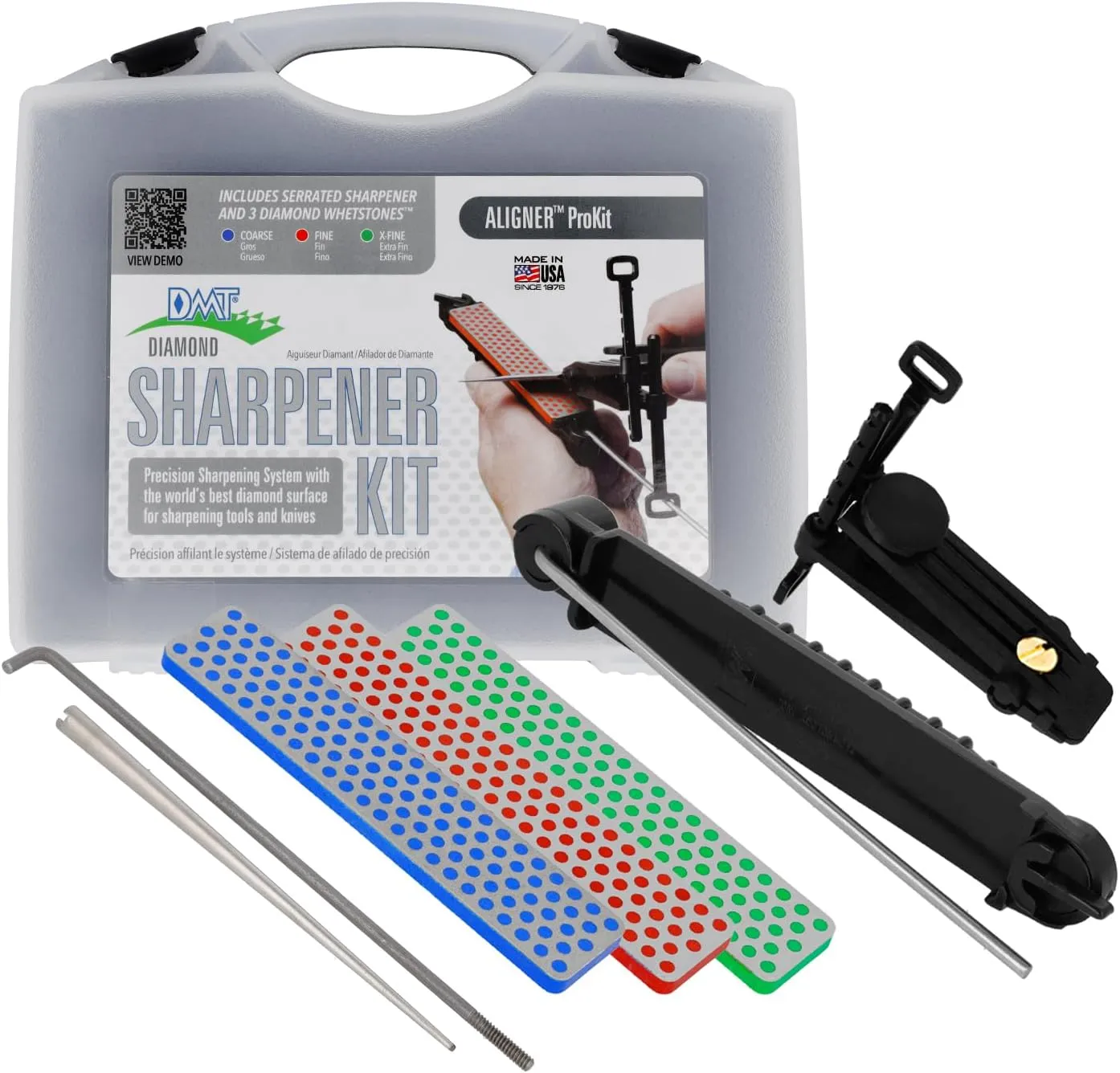 Diamond Machining Technology (DMT) A-PROKIT Dia-Sharp Whetstone Sharpening Kit With Diamond Sharpening Stones