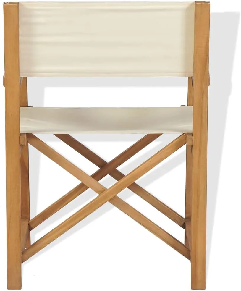 Director's Chair,Outdoor Folding Chair,Lawn Chair,Porch Chairs,Tanning Chairs for Outside,Portable Camping Chair,for Garden, Lawn, Backyard, Deck, Pool Side, Fire Pit, Solid Teak Wood