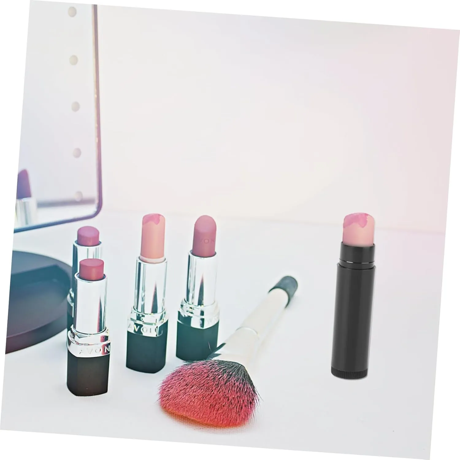 DOITOOL 3sets Secure up Containers 5g Empty Plastic Tubes Caps for Lipstick Lip Gloss 25pcs*3
