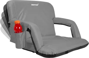 Driftsun Extra Wide Stadium Seats with Back Support - Deluxe Foldable Stadium Chairs for Bleachers - Folding Waterproof Sport Chair - Easy to Transport