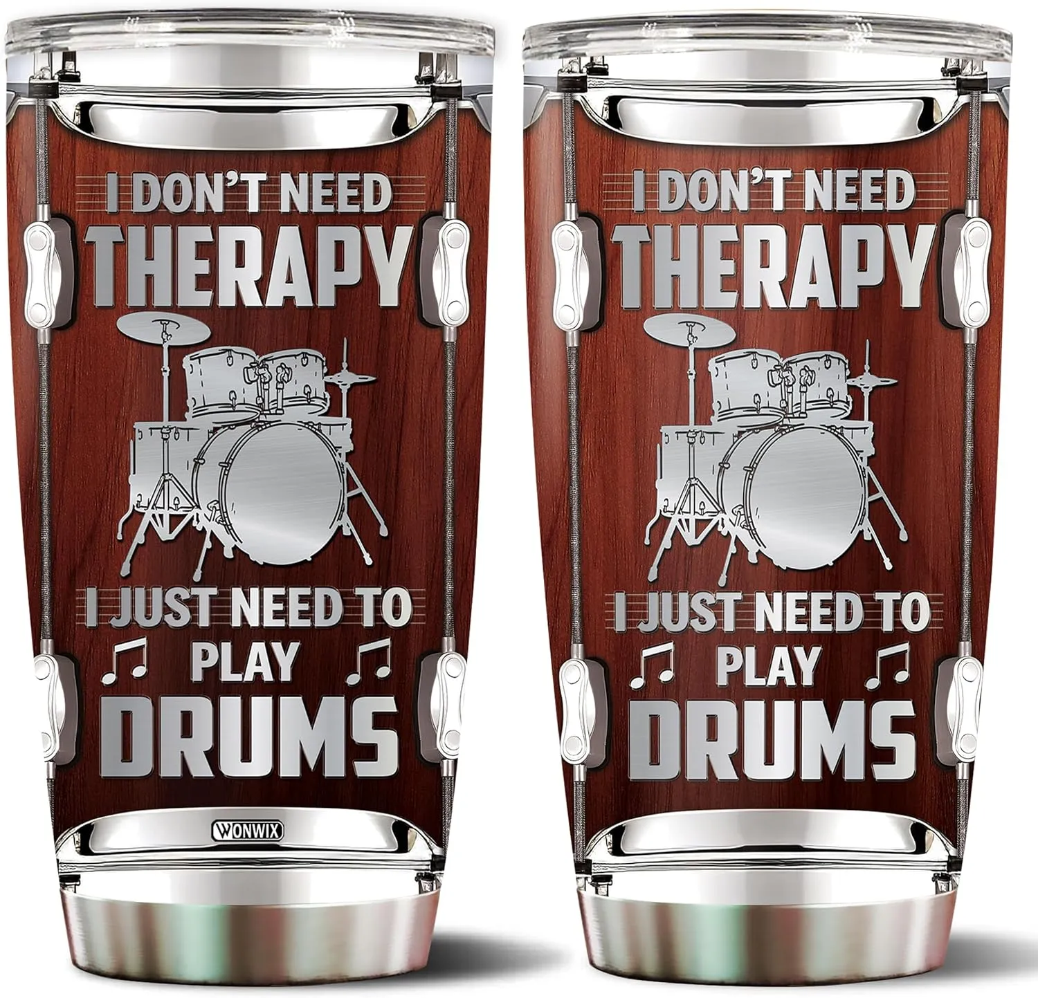 Drummer Gifts for Men Women Thermos Tumbler Drum Coffee Travel Mug Cup Water Bottle Gift for Him Her Husband Dad Drummers Musician Birthday Christmas 20oz Stainless Steel Insulated