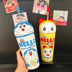 Duo-Sip Doraemon & Dorami Sipper Tumbler (600 ml)
