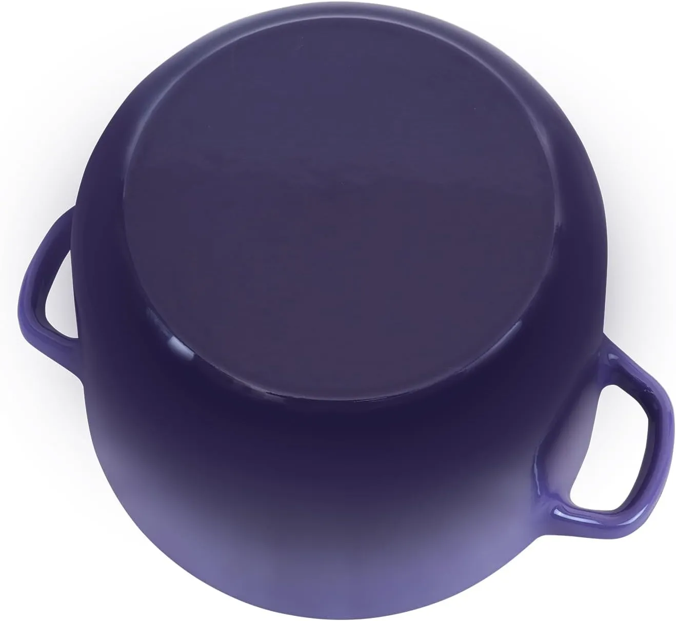 Dutch Oven Pot with Lid 2.8 qt Cast Iron Dutch Oven for Bread Baking Purple Enameled Cast Iron Rice Pot with Handels