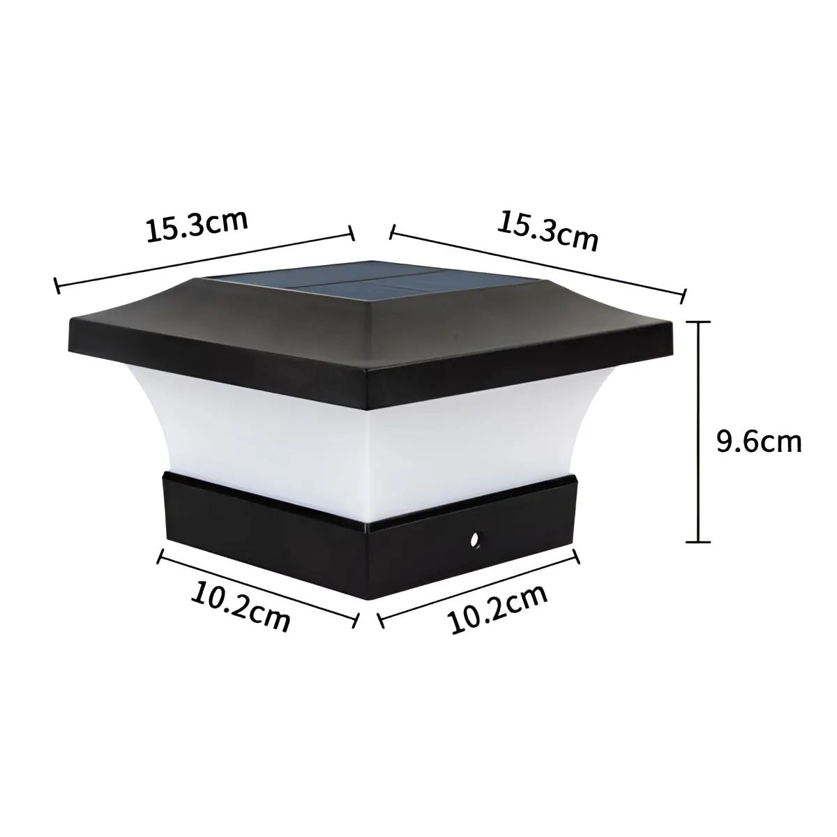 Eco-Friendly LED Solar Post Cap Light | Dusk-to-Dawn Outdoor Lantern