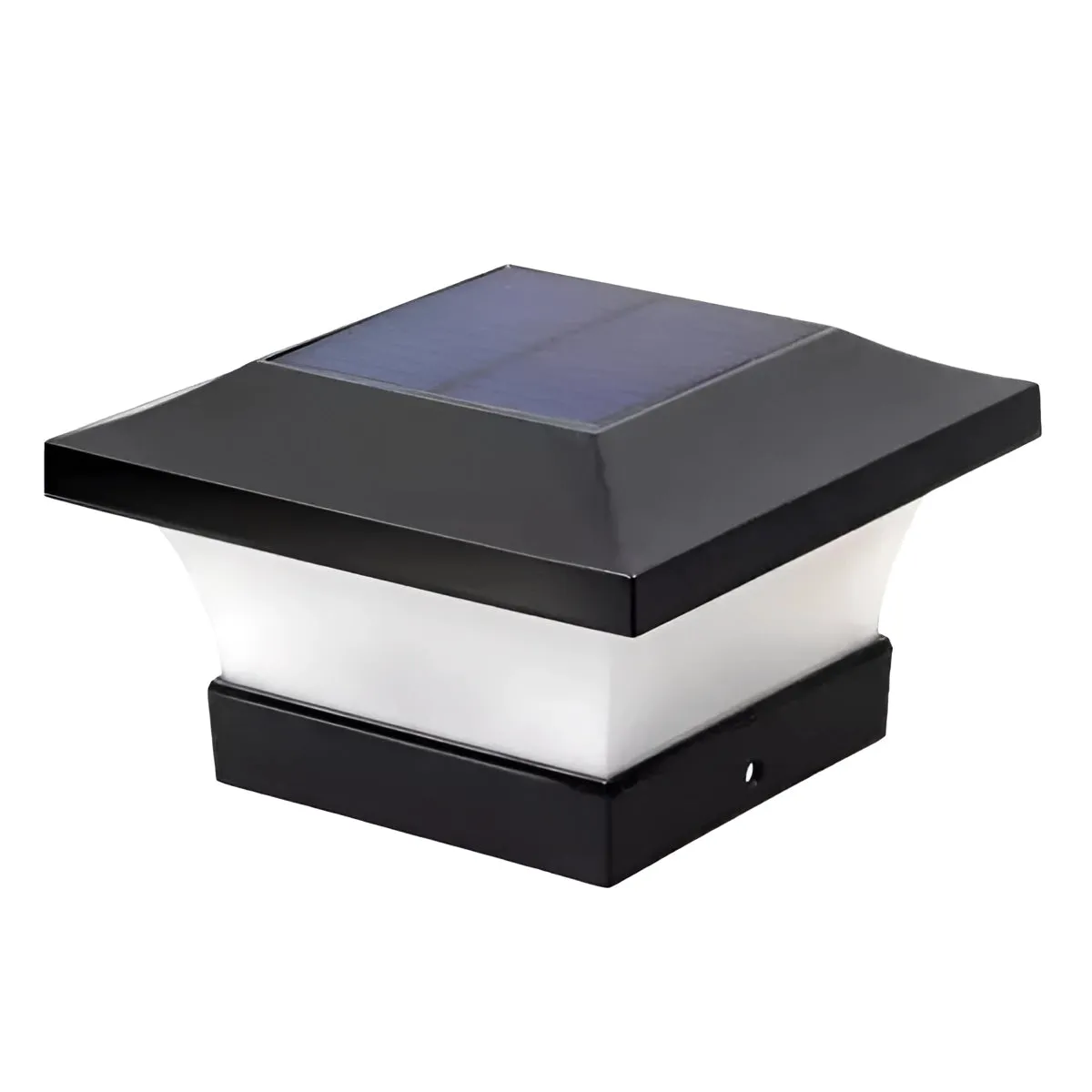 Eco-Friendly LED Solar Post Cap Light | Dusk-to-Dawn Outdoor Lantern