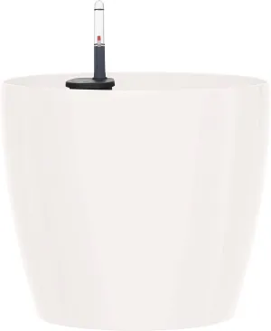 EMSA Flower Pot, Self Watering System, 脴 25cm, White, CASA Brilliant, 517563