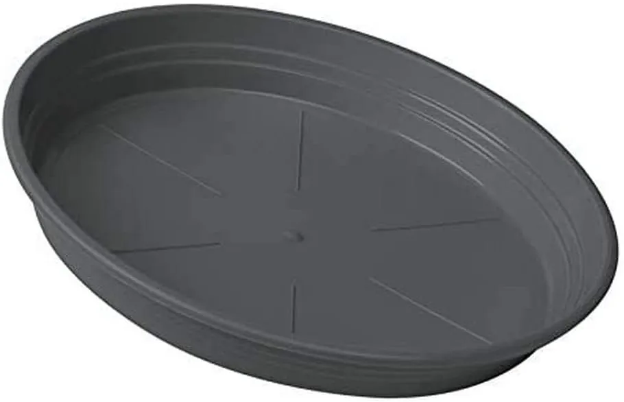 EMSA Flower Pot Tray, 33cm, Plastic, Granite Grey, City, 51761.8