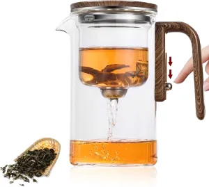Enchanti Tea Pot, Magic Witchcraft Enchanted Glass Teapot with Strainer -600ML