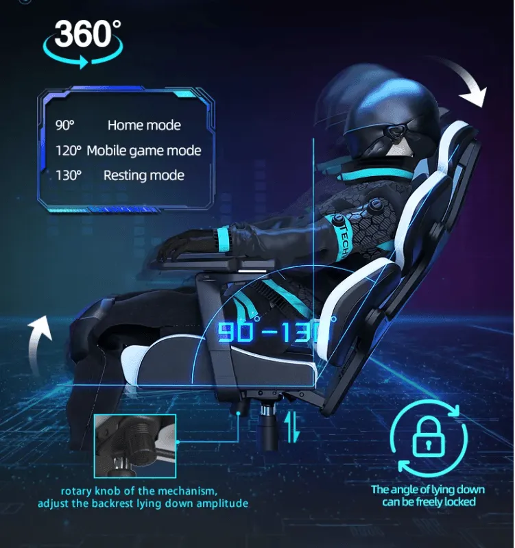 Ergonomic Gaming Chair - Adjustable 5D Pro-Gamer Seat